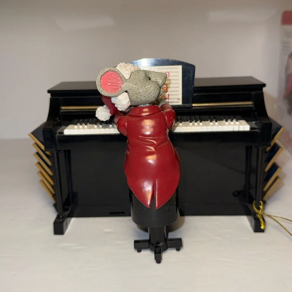 2006 Mr. Christmas Magical Maestro Mouse Musical Piano With Sheet Music *read* - Picture 3 of 11